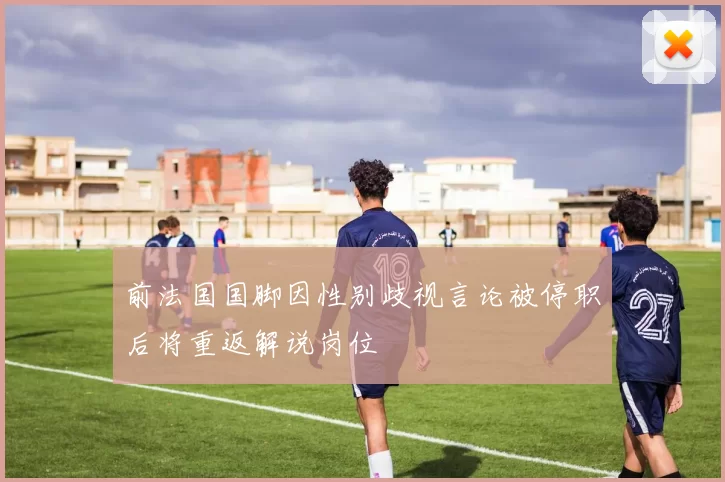 前法国国脚因性别歧视言论被停职后将重返解说岗位